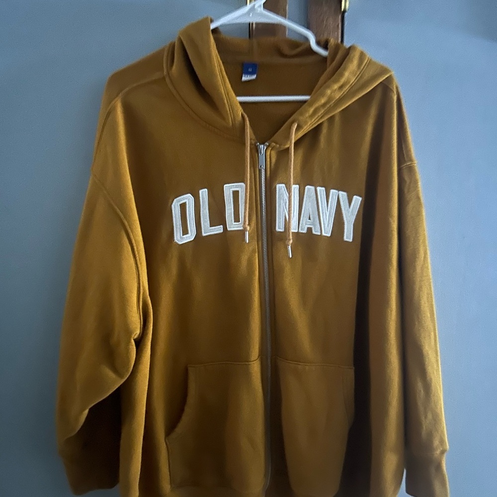 Old navy mustard yellow full zip